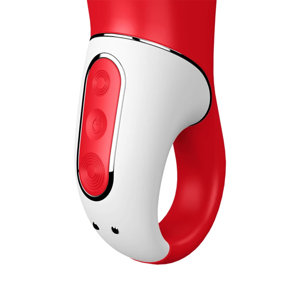 Вибратор в форме цветка Satisfyer Vibes Power Flower с мягкими лепестками, красный, 18.8 х 5.2 см фото №5 — секс игрушки: Украина, NO TABOO