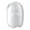 Вакуумный стимулятор Satisfyer Glowing Ghost с вибрацией, белый, 8,4 х 5,8 см фото №5 — секс игрушки: Украина, NO TABOO