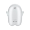 Вакуумный стимулятор Satisfyer Glowing Ghost с вибрацией, белый, 8,4 х 5,8 см фото №7 — секс игрушки: Украина, NO TABOO