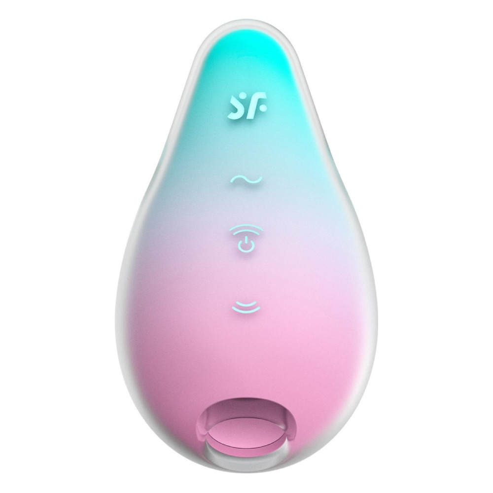 Вакуумный стимулятор Satisfyer Mermaid Vibes с вибрацией, розово-зеленый, 9,5 х 1,5 см фото №4 — секс игрушки: Украина, NO TABOO