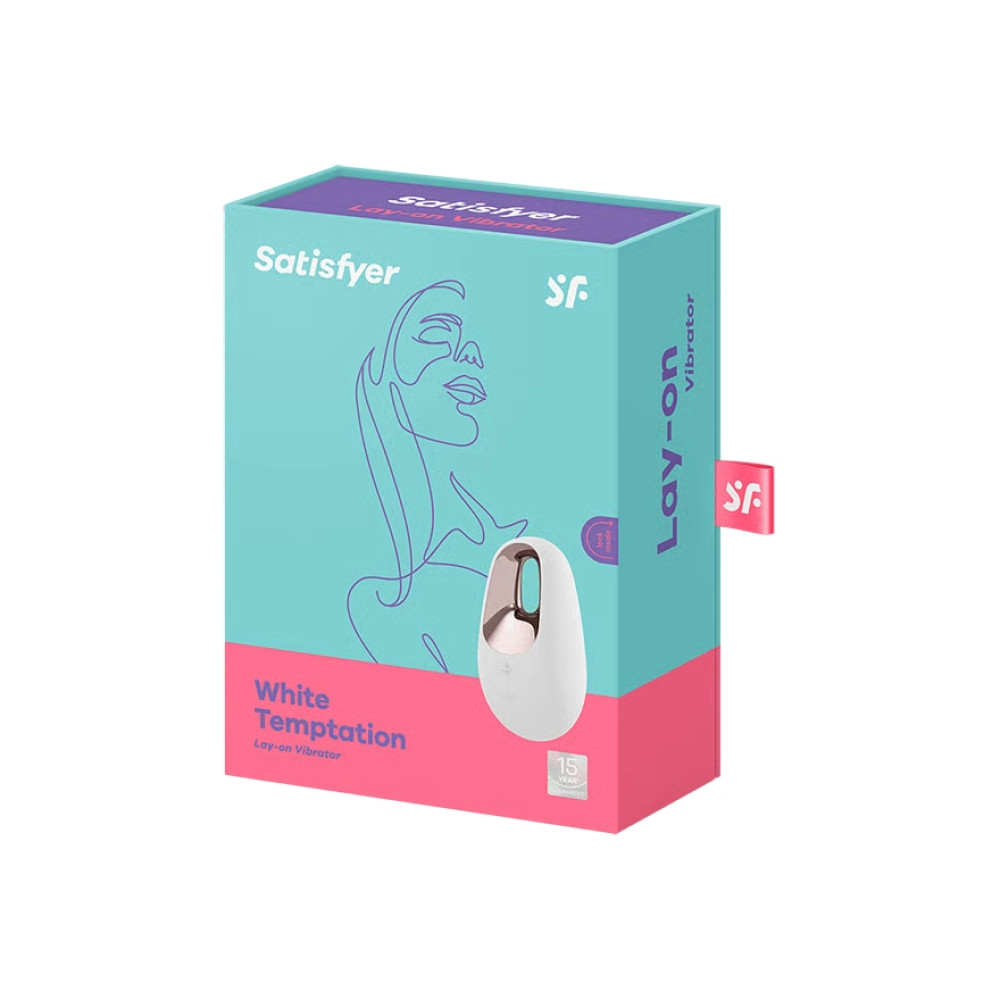 Вибратор для клитора Satisfyer White Temptation, белый, 9.2 х 6 см фото №2 — секс игрушки: Украина, NO TABOO