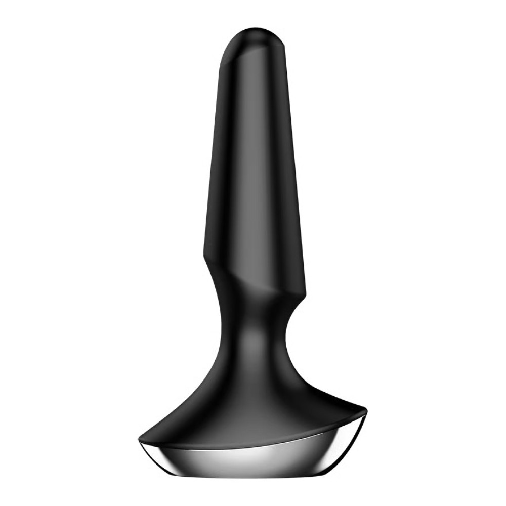 Анальный вибратор Satisfyer Plug-ilicious 2 с приложением, черный, 13.5 х 4 см фото №4 — секс игрушки: Украина, NO TABOO