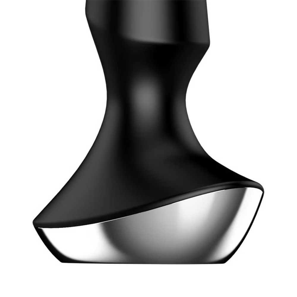 Анальный вибратор Satisfyer Plug-ilicious 2 с приложением, черный, 13.5 х 4 см фото №5 — секс игрушки: Украина, NO TABOO
