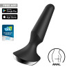 Анальный вибратор Satisfyer Plug-ilicious 2 с приложением, черный, 13.5 х 4 см фото №1 — секс игрушки: Украина, NO TABOO