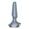 Анальный вибратор Satisfyer Plug-ilicious 2 с приложением, серая, 13.5 х 4 см фото №4 — секс игрушки: Украина, NO TABOO