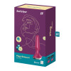 Анальный вибратор Satisfyer Plug-ilicious 2 с приложением, бордовый, 13.5 х 4 см фото №2 — секс игрушки: Украина, NO TABOO