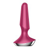 Анальный вибратор Satisfyer Plug-ilicious 2 с приложением, бордовый, 13.5 х 4 см фото №4 — секс игрушки: Украина, NO TABOO