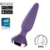 Анальный вибратор Satisfyer Plug-ilicious 1 с приложением, фиолетовый, 13.5 х 4.3 см фото №1 — секс игрушки: Украина, NO TABOO
