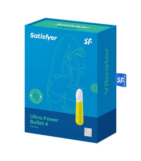 Виброкуля Satisfyer Ultra Power Bullet 4 жёлтая, 9.6 х 2.3 см - No Taboo