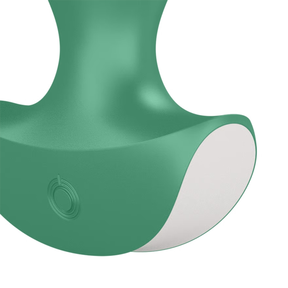 Анальный вибратор Satisfyer Lolli Plug 2 волнистый, зелёный, 14.2 х 3 см фото №4 — секс игрушки: Украина, NO TABOO