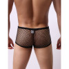 Мужские трусы в сетку Star Night Fishnet Boxer черные, М, фото №2 — секс шоп Украина, NO TABOO
