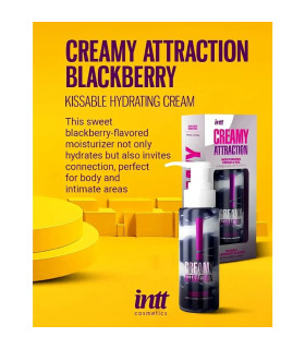 Крем-гель для тіла Intt Creamy Attraction Blackberry для поцілунків, 100 мл - No Taboo