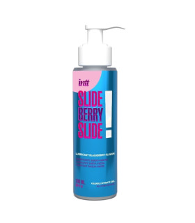 Съедобный лубрикант со вкусом ежевики Intt Slide Berry Slide! на водной основе, 100 мл - No Taboo