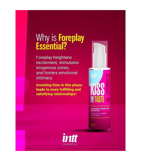Їстівний зігріваючий лубрикант INTT Kiss and Taste Blackberry зі смаком ожини, 55 мл - No Taboo