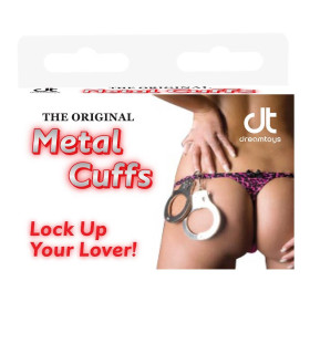 Наручники металлические Dreamtoys с ключиками, серебристые, 25.5 х 6.9 см - No Taboo