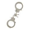 Наручники металлические Dreamtoys с ключиками, серебристые, 25.5 х 6.9 см, фото №1 — секс шоп Украина, NO TABOO