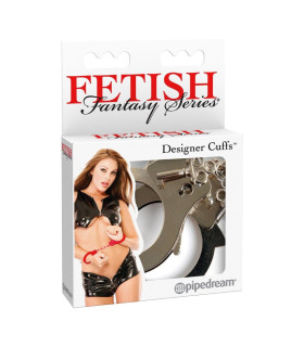 Наручники металлические Pipedream Fetish Fantasy с ключиками, серебристые, 27.5 х 6.5 см - No Taboo