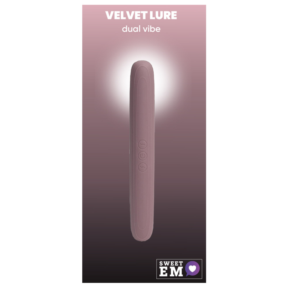 Вибратор двусторонний Sweet Em Dual Vibe силиконовый, кораловый, 22 х 3 см фото №0 — секс игрушки: Украина, NO TABOO