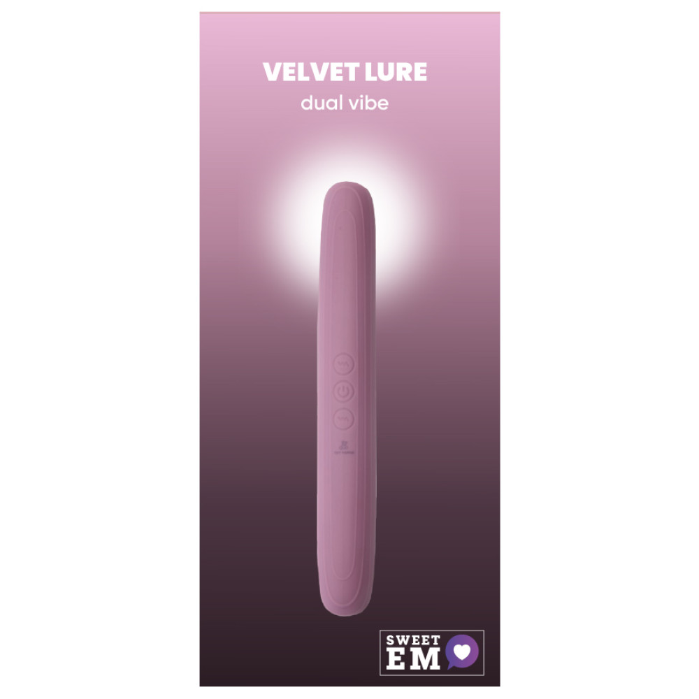 Вібратор двосторонній Sweet Em Dual Vibe силіконовий, рожевий, 22 х 3 см фото №0 — секс іграшки: Україна, NO TABOO
