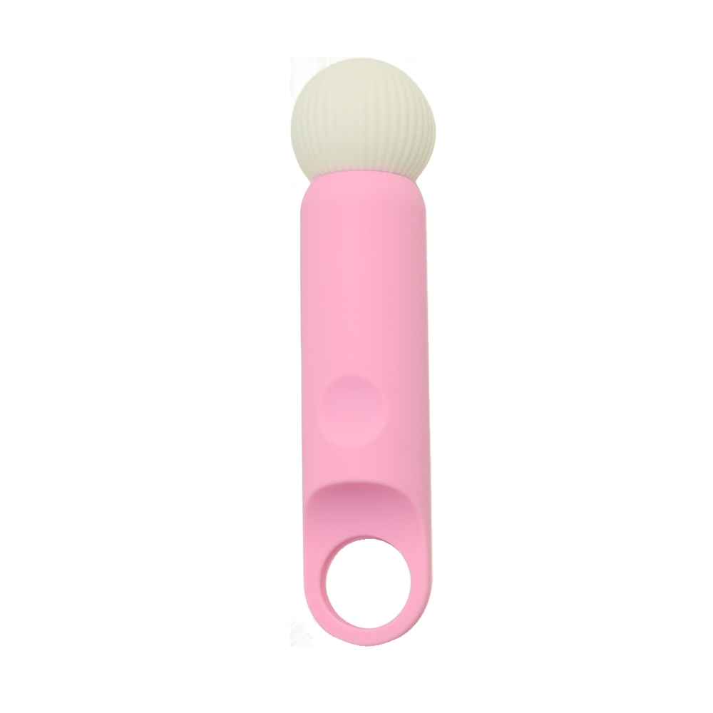 Минивибратор-микрофон Sweet Em Tiny Wand силиконовый, бело-розовый, 11.8 х 3.2 см фото №2 — секс игрушки: Украина, NO TABOO