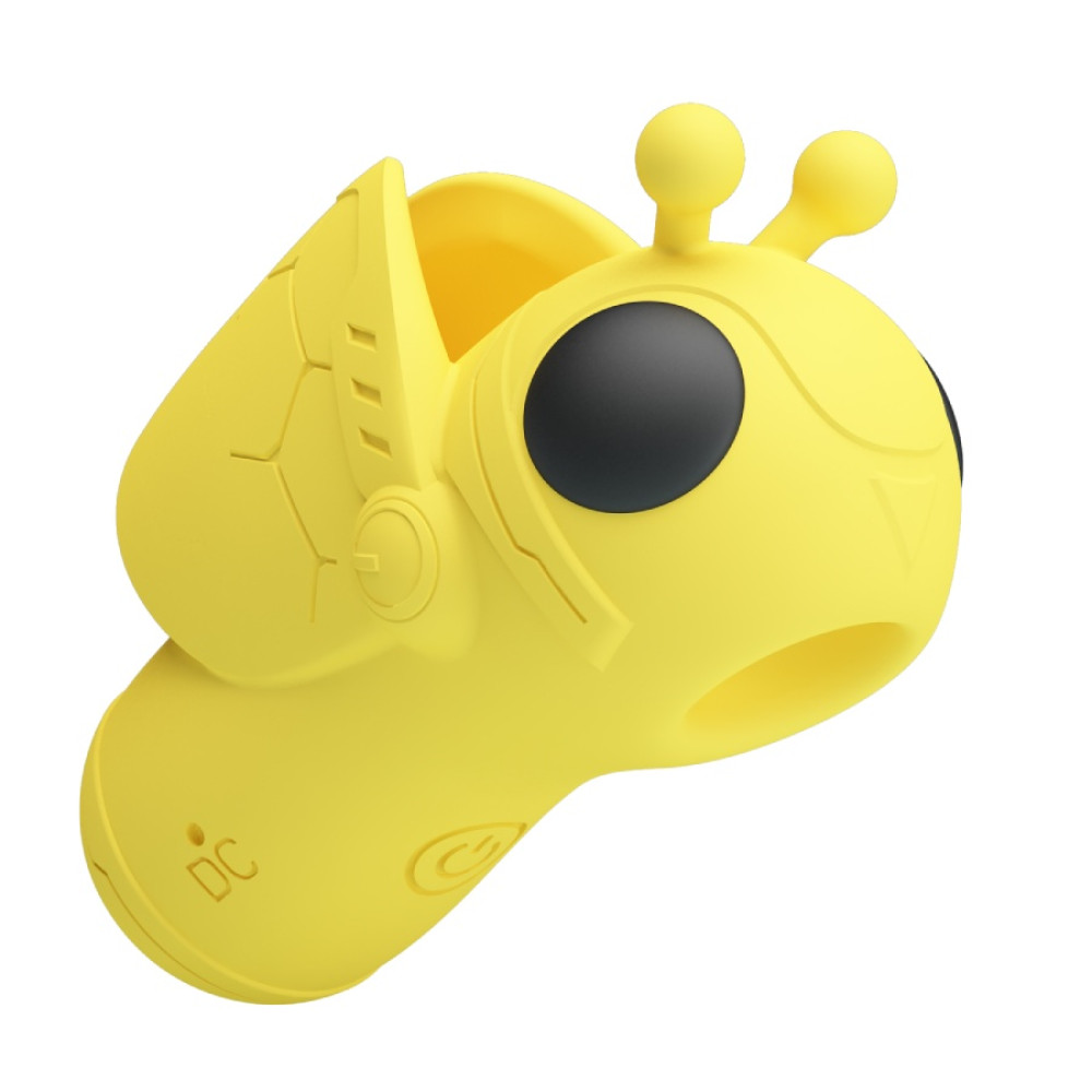 Вибратор на палец Pretty Love Magic Bee с клиторальной пульсацией, жёлтый, 6.9 х 3 см фото №5 — секс игрушки: Украина, NO TABOO
