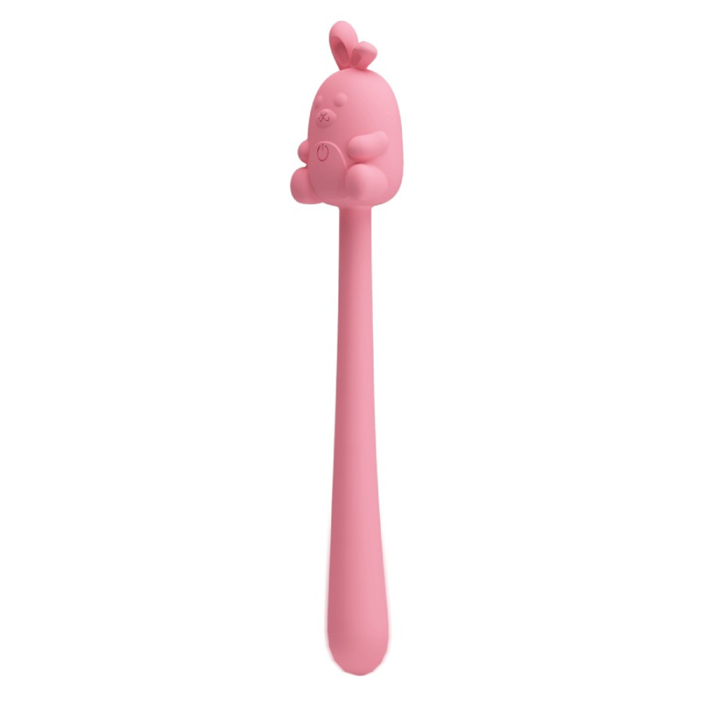 Минивибратор на палочке Pretty Love Cute Bunny гибкий, розовый, 14.2 х 1.8 см фото №4 — секс игрушки: Украина, NO TABOO