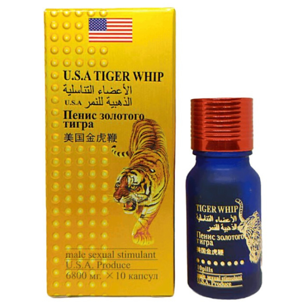 Таблетки для мужчин USA TIGER WHIP для повышения потенции, 10 шт, фото №0 — секс шоп Украина, NO TABOO