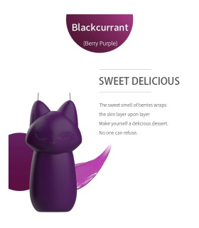Свеча-лисичка низкотемпературная Roomfun Berry Purple с ароматом чёрной смородины, 10 х 5 см - No Taboo