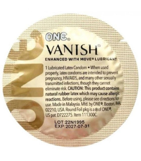 Набор латексных презервативов One Vanish Hyperthin ультратонкие, 5 шт - No Taboo