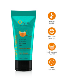 Съедобный лубрикант Orgie Lube Tube со вкусом Пина Колада, 50 мл - No Taboo