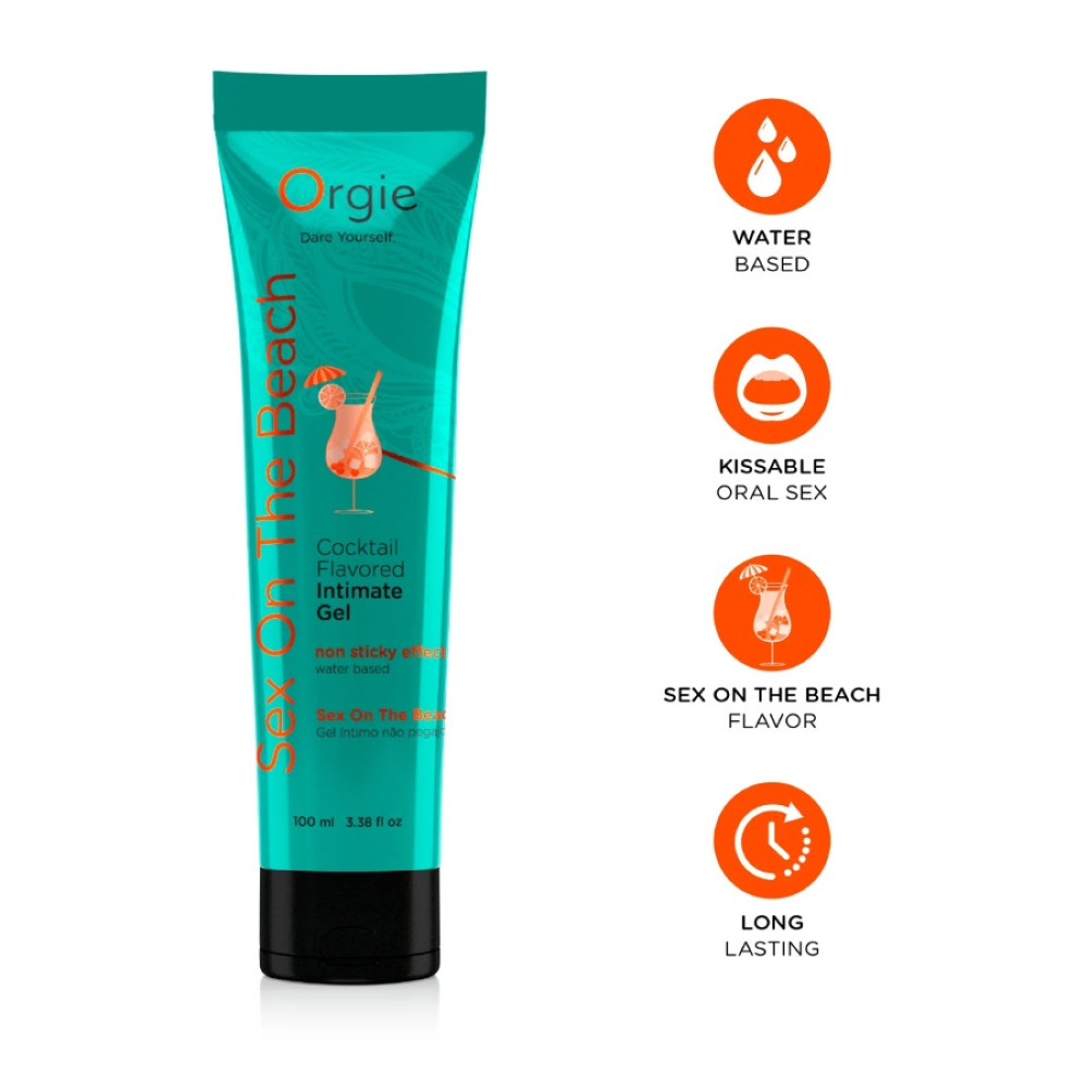 Съедобный лубрикант Orgie Lube Tube со вкусом Секс на Пляже, 100 мл, фото №0 — секс шоп Украина, NO TABOO