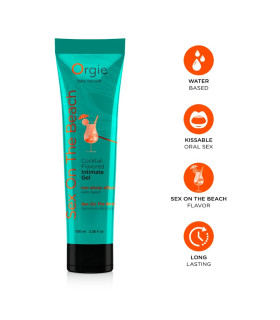 Съедобный лубрикант Orgie Lube Tube со вкусом Секс на Пляже, 100 мл - No Taboo