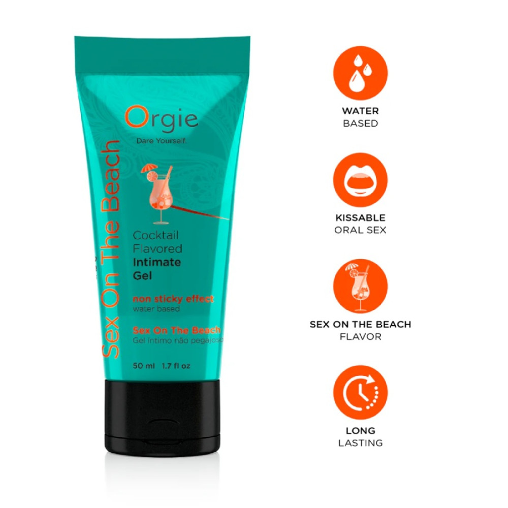Съедобный лубрикант Orgie Lube Tube со вкусом Секс на Пляже, 50 мл, фото №0 — секс шоп Украина, NO TABOO