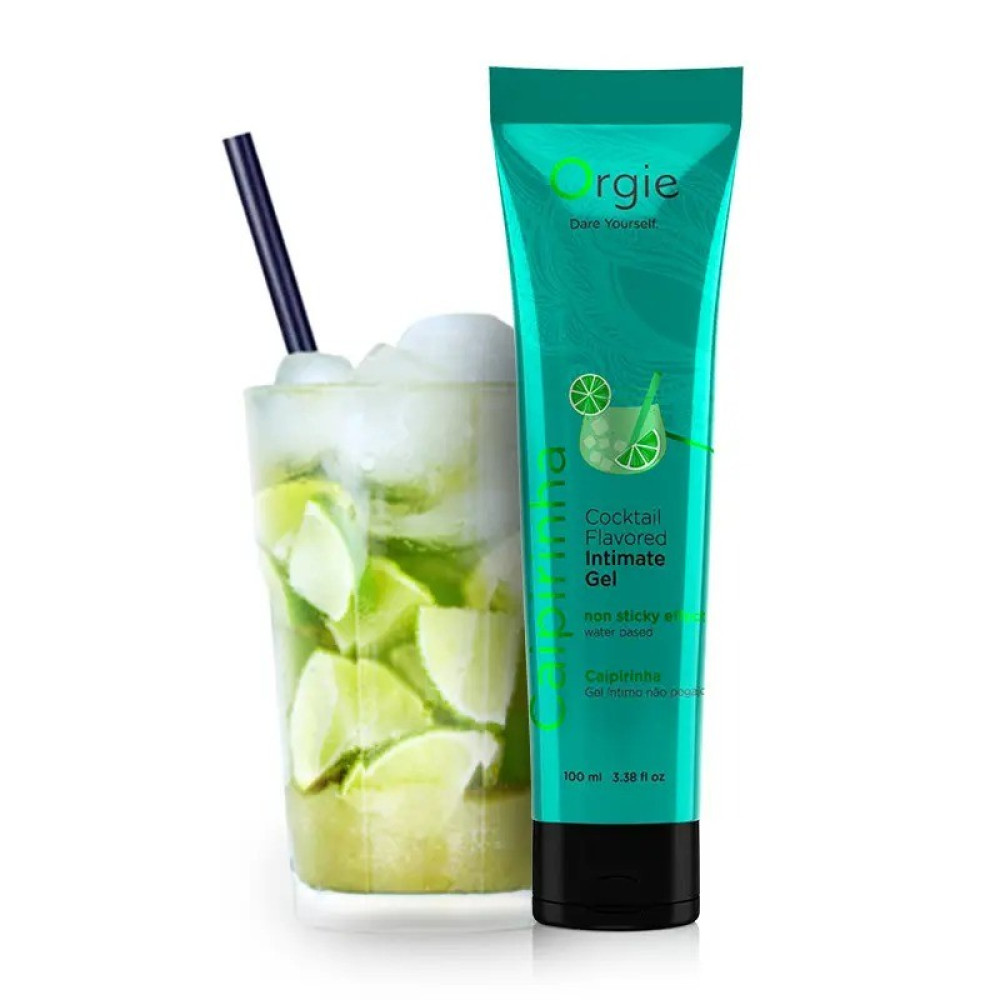Съедобный лубрикант Orgie Lube Tube со вкусом Кайпиринья, 100 мл, фото №2 — секс шоп Украина, NO TABOO