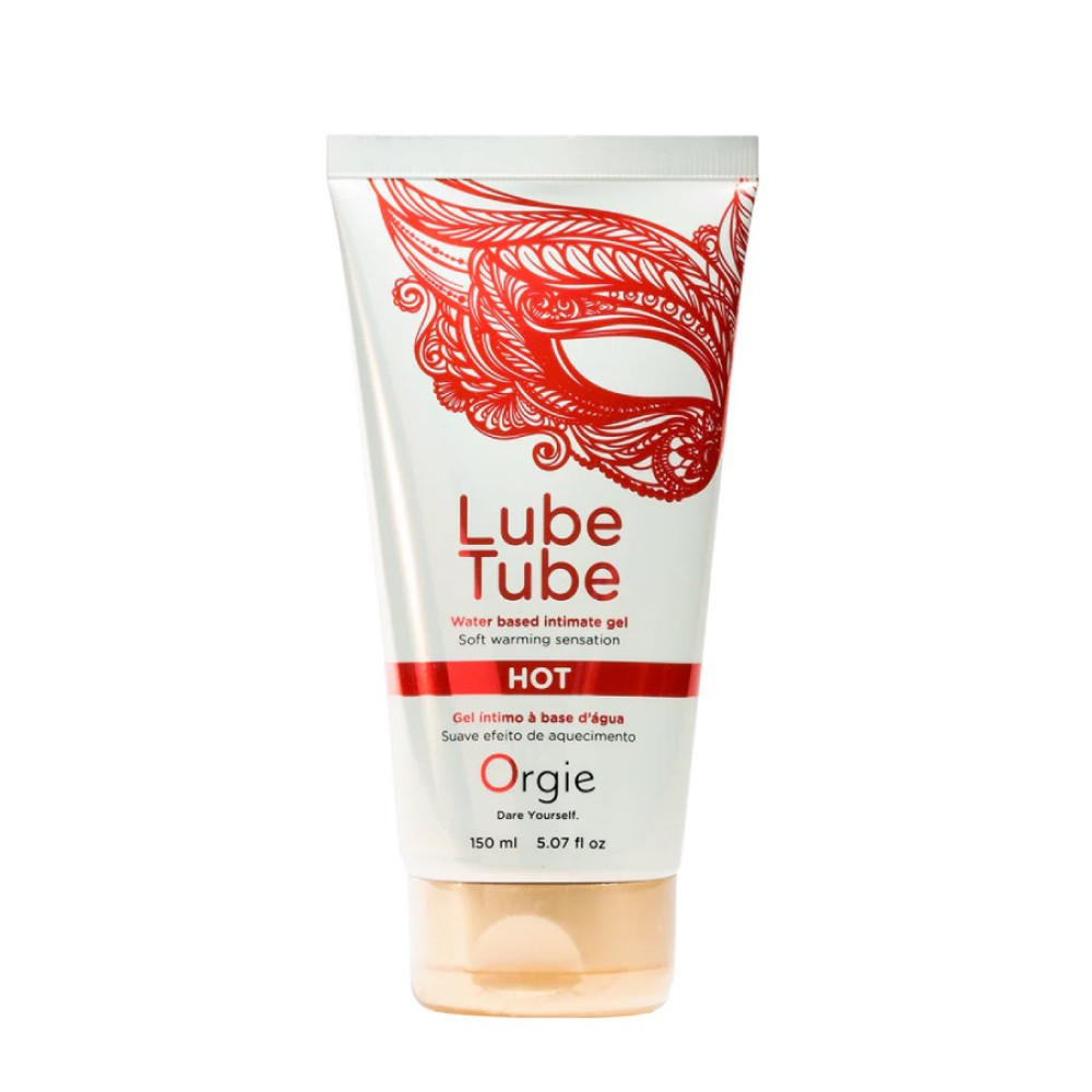 Разогревающий лубрикант Orgie Lube Tube HOT на водной основе, 150 мл, фото №3 — секс шоп Украина, NO TABOO