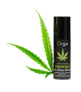 Усилитель оргазма Orgie Intense Orgasm Hemp с маслом конопли, 15 мл - No Taboo