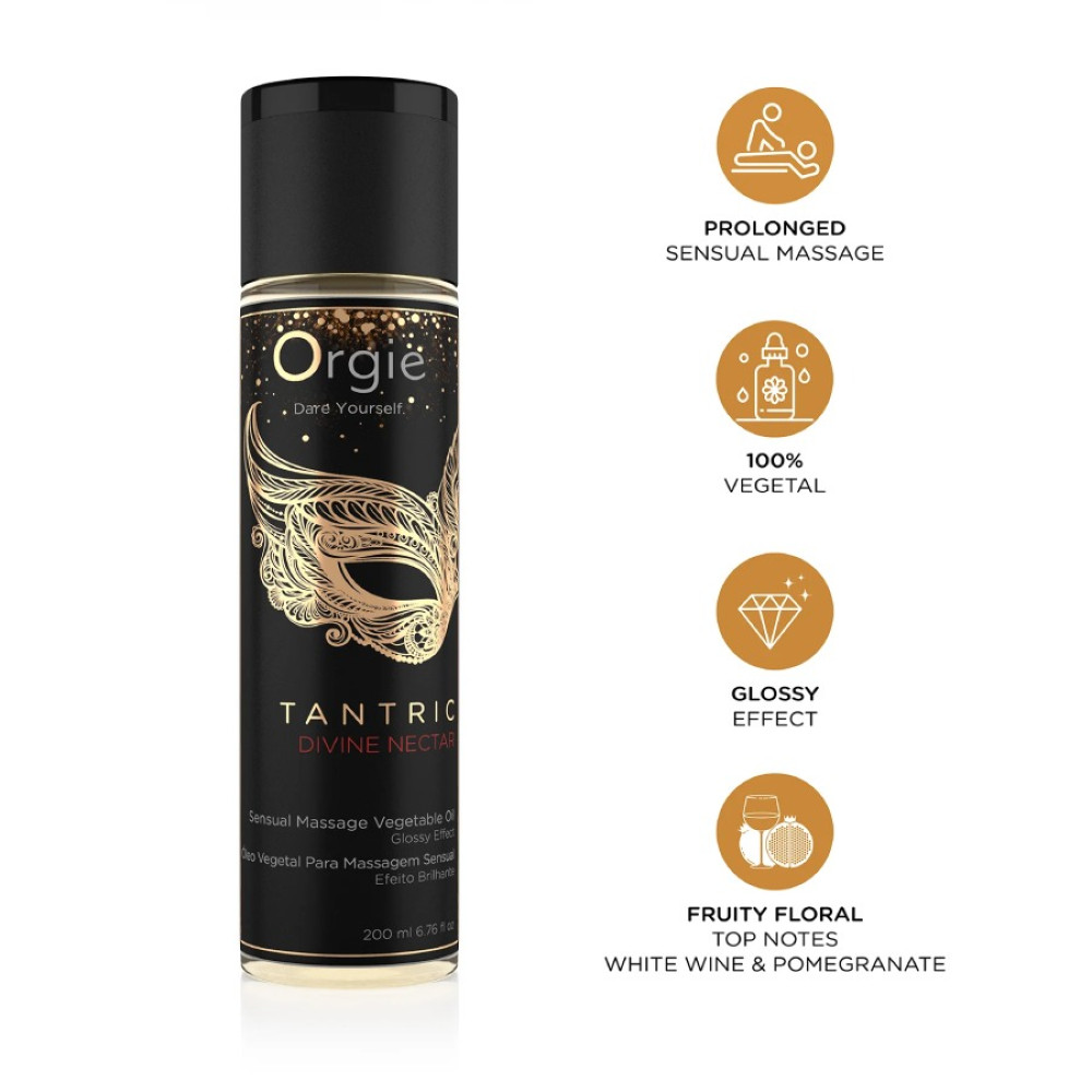 Массажное масло Orgie Tantric Divine Nectar с ароматом, 200 мл, фото №0 — секс шоп Украина, NO TABOO