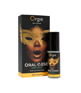 Спрей для глубокого минета Orgie Oral Ease с ароматом мяты, 15 мл - No Taboo