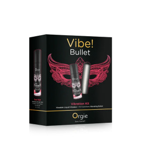 Набор Orgie Vibe! Bullet вибропуля и жидкий вибратор, черный - No Taboo