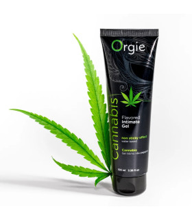 Съедобный лубрикант Orgie Lube Tube со вкусом каннабиса, 100 мл - No Taboo