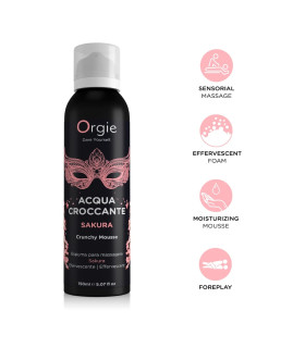 Пенка для массажа Orgie Acqua Croccante с ароматом сакуры, 150 мл - No Taboo