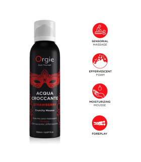 Пенка для массажа Orgie Acqua Croccante с ароматом клубники, 150 мл - No Taboo