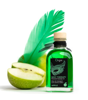 Масло для массажа съедобное Orgie Sexy Therapy со вкусом яблока, 100 мл - No Taboo