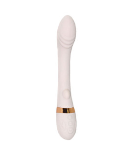 Вибратор для точки G Sweet Em Heating Vibe с подогревом, бежевый, 19.2 х 3.3 см - No Taboo