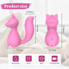 Минивибратор для клитора Every Night Toys Doris в форме лисички, светло-розовый, 8 х 3.5 см фото №3 — секс игрушки: Украина, NO TABOO