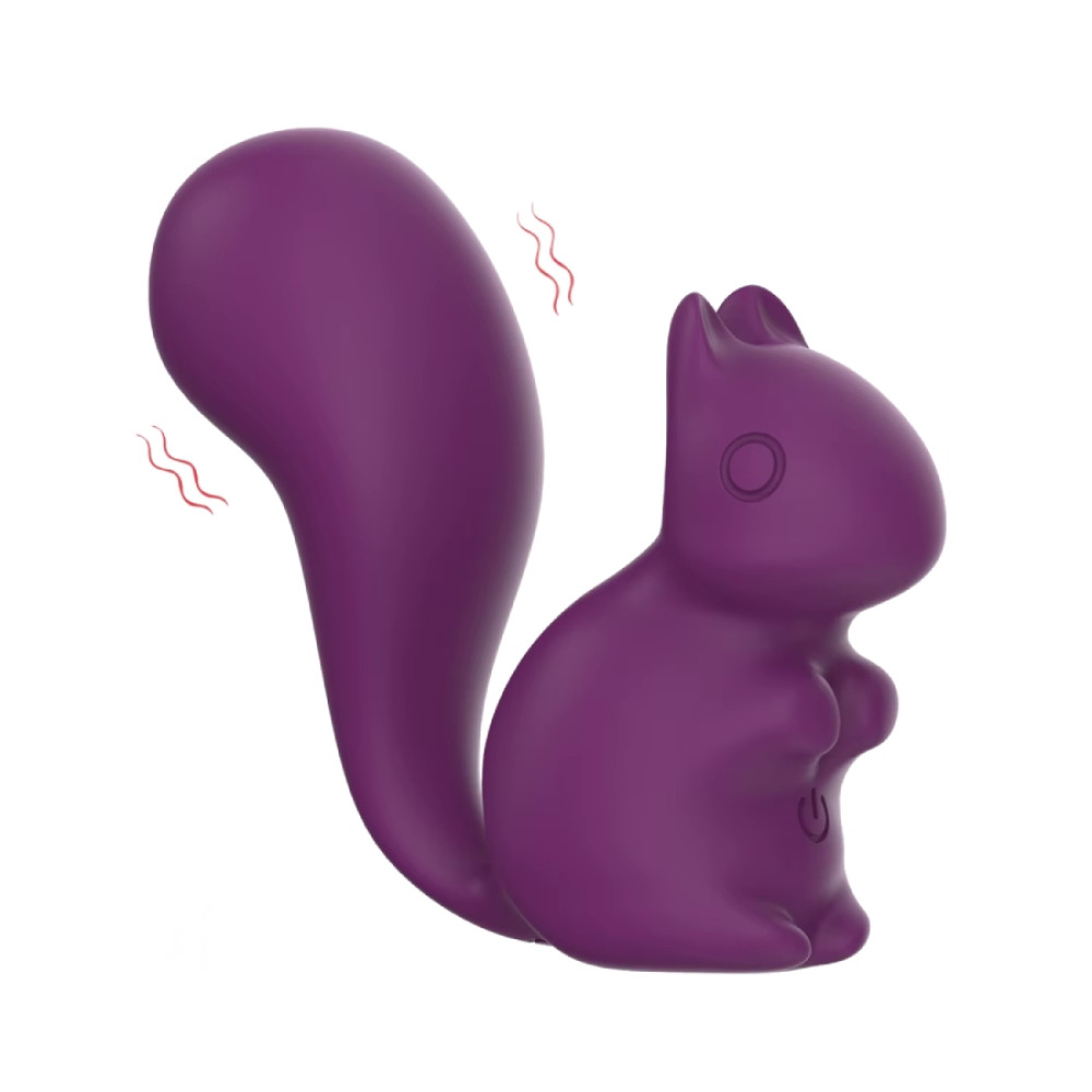 Минивибратор для клитора Every Night Toys Debbie в форме белочки, фиолетовый, 7.2 х 3 см фото №0 — секс игрушки: Украина, NO TABOO