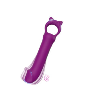 Мини-вибратор Every Night Toys Grace с кольцом, фиолетовый, 14.5 х 2.8 см - No Taboo