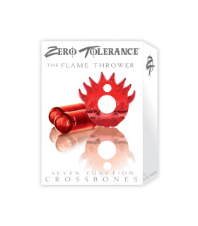 Эрекционное виброкольцо Evolved Zero Tolerance с двумя виброшариками, красное, 5 х 4 см - No Taboo