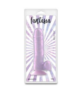 Фалоімітатор гнучкий NS Novelties Fantasia на присосці, фіолетовий, 18.2 х 3.6 см - No Taboo