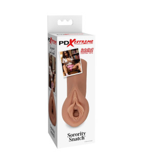 Мастурбатор-вагина Pipedream PDX Extreme киберкожа, коричневый, 13,5 х 3 см - No Taboo
